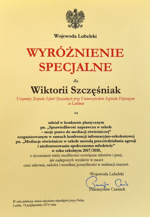 Wyróżnienie Specjalne