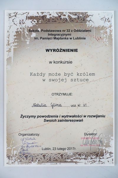 Każdy może być królem w swojej sztuce