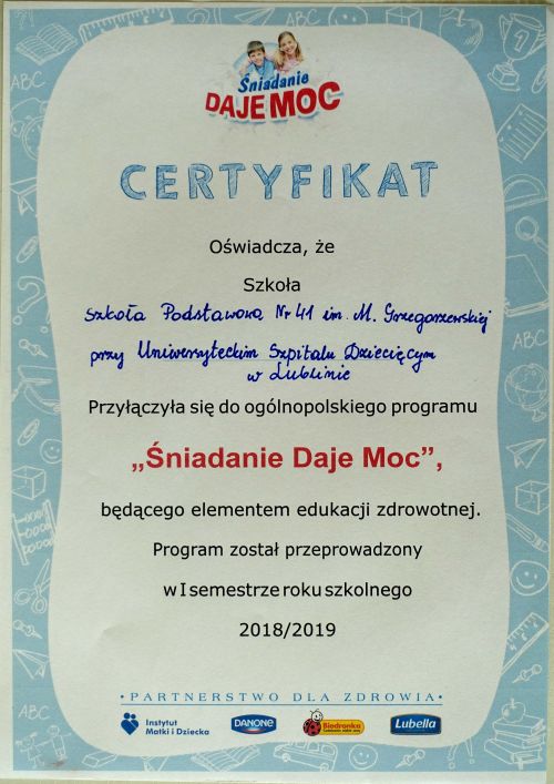 Dzień Śniadanie Daje Moc