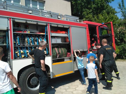 Wizyta strażaków w filii szkoły